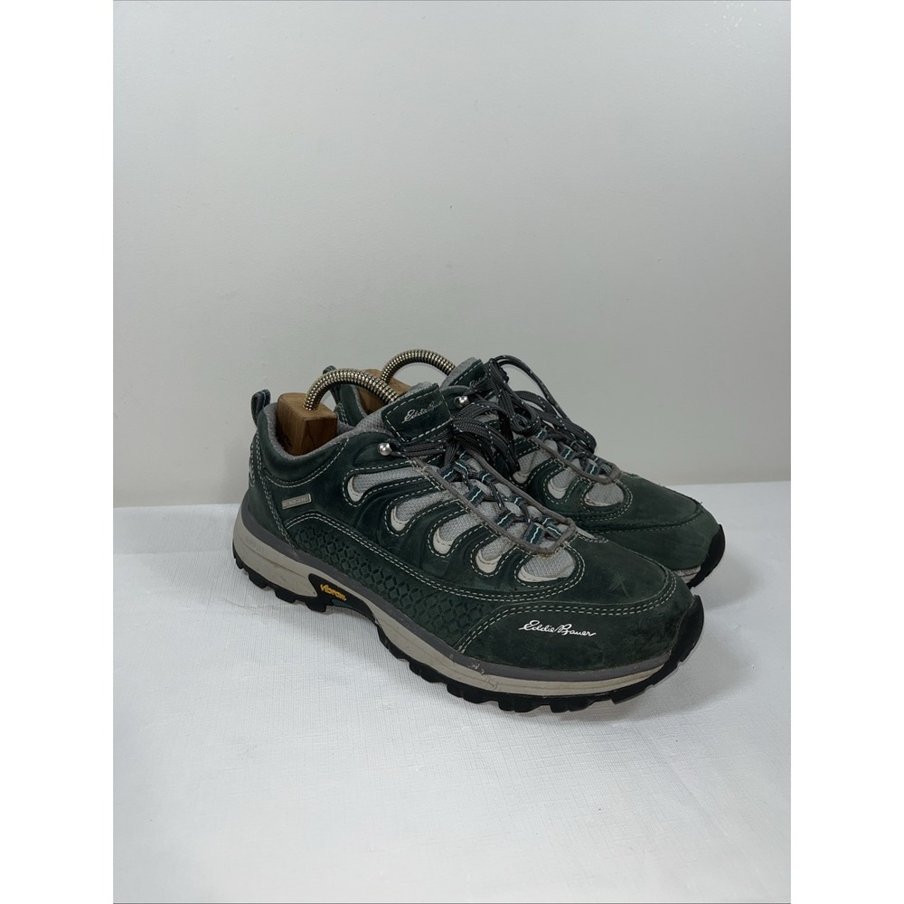 Eddie Bauer Womens Guide Pro‎ Waterproof Hiking Shoes Vibram Sz 10 Leather Mesh